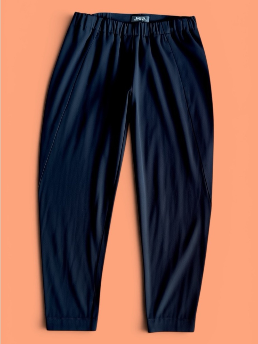 Babaton Black Elastic-Waist Trousers